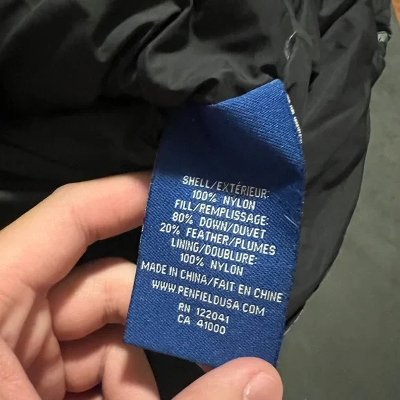 VTG Penfield DPM Down Stroke Feather Print Puffer Jacket Mens XL Outdoors Winter - Picture 5 of 9